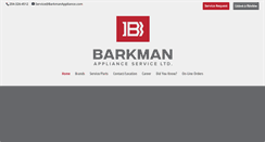 Desktop Screenshot of barkmanappliance.com