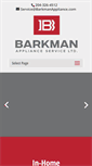 Mobile Screenshot of barkmanappliance.com